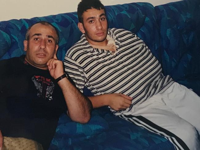 Bassam Hamzy with one of his uncles. Picture: NSW Police