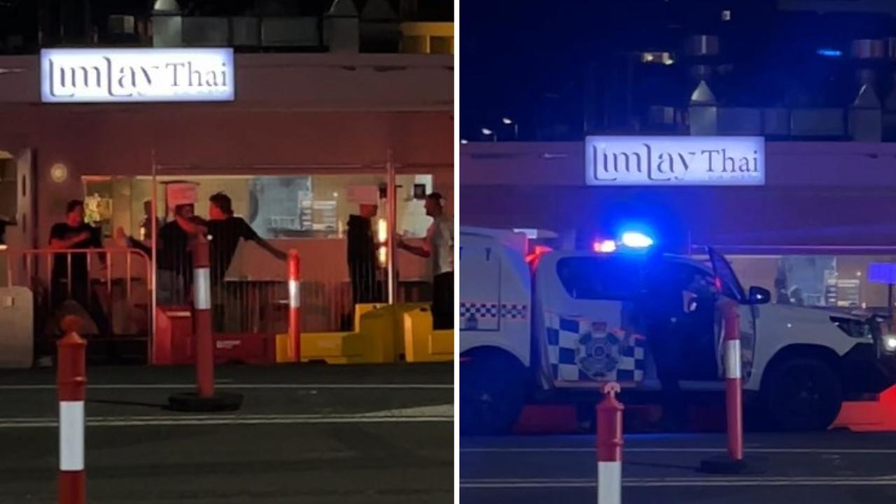 Multiple cop cars called as men brawl in Burleigh street
