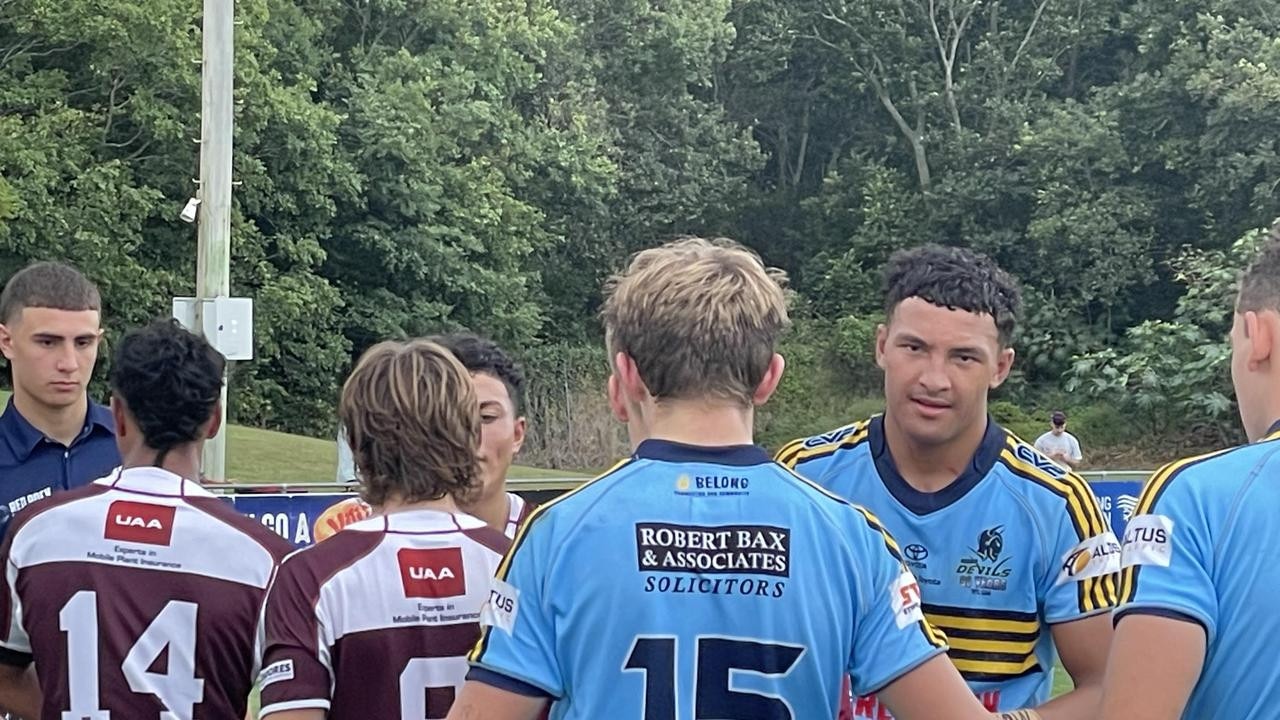 Jared Horne, right, of Wavell SHS had a big season for Norths in under 16s.