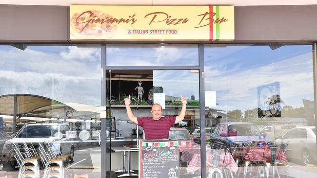 Owner of Giovanni's Pizza Bar and Italian Street Food,Giovanni Castrignano said he is improvising his businesses to ensure they stay afloat during the COVID-19 health concerns. Photo: Glen Porteous.
