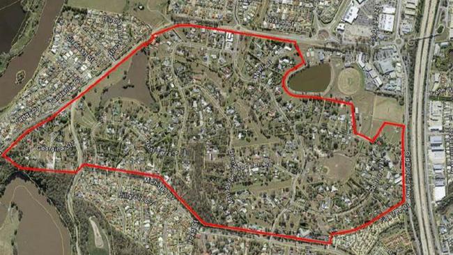 The Oxenford investigation area being considered by the Gold Coast City Council.