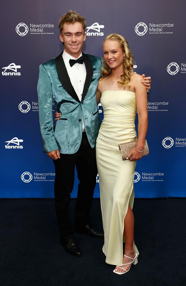 Hayden Jones and Emerson Jones were named the junior players of the year. (Photo by Graham Denholm/Getty Images for Tennis Australia)