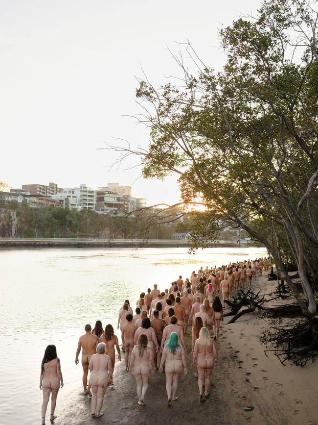 A previous Brisbane photo shoot. Picture: Spencer Tunick.