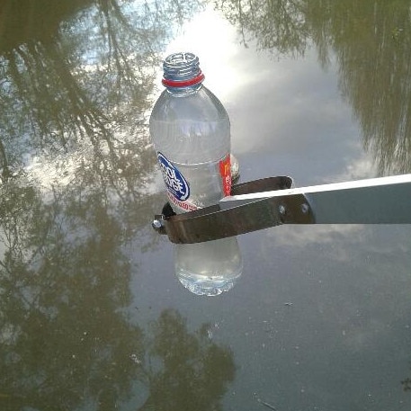 Polluted water in the Plenty River on September 23 2020, collected by a local resident.