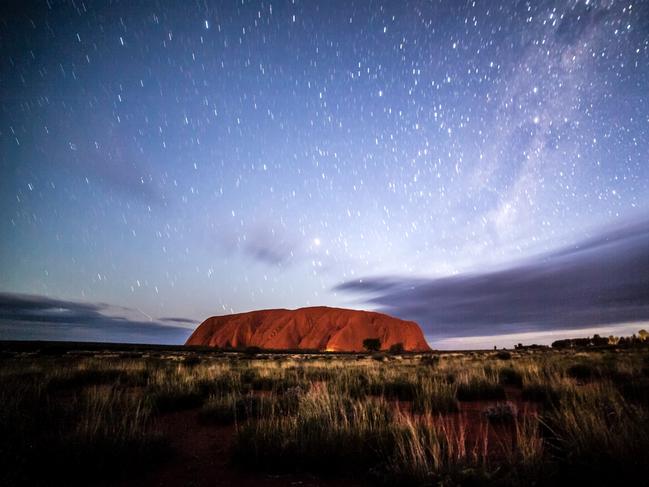 Uluru Kata Tjuta national park. Ayers Rock or Uluru, Northern Territory, Australia landscape image at night. Picture: iStockCeleste Mitchell story, tour guide column, Escape