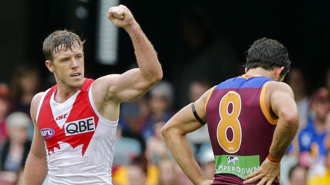 Luke Parker helped Sydney escape a real challenge from Brisbane on Sunday.