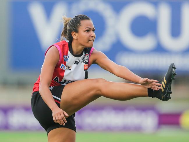 Tayla Thorn faces a three-match ban following an incident in Round 8. Picture: Glenn Campbell