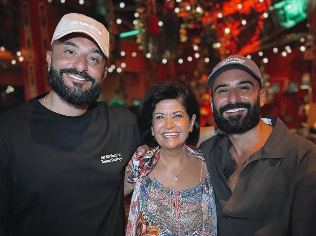 Matty is not the only star in the family with his brother Kris Fade (left) starring on Netflix’s Dubai Bling. The Brothers are seen here with their mum. Picture: Instagram