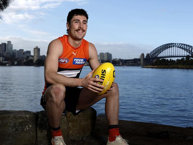 **EMBARGOED UNTIL 6.30PM TODAY 18.7.23** - Portrait of GWS Giants defender Lachie Ash after signing on with the club for a further two more years. Photo by Phil Hillyard(Image Supplied for Editorial Use only - **NO ON SALES** - Â©Phil Hillyard )