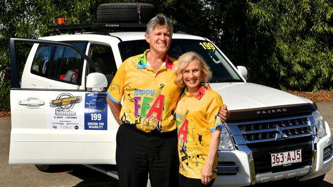 Townsville couple Leigh and Geoff Caldwell are revving up to make their mark in the Great Endeavour Rally. Picture: Evan Morgan