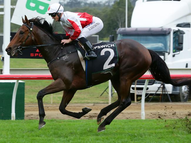 Race 6, winner No.2 Maurus, jockey Damian Browne, Ipswich Cup Day, Ipswich Turf Club. Photographer: Liam Kidston.