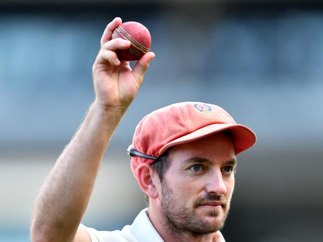 Chadd Sayers took 13 wickets for the match. Picture: AAP/David Mariuz