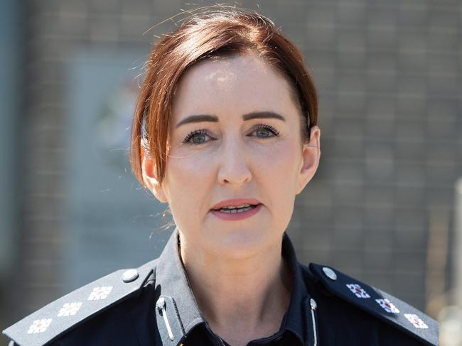 Ballarat Police acting inspector Lisa McDougall says ‘we’re throwing all those resources at it in the hope that we find Samantha’. Picture: Nicki Connolly