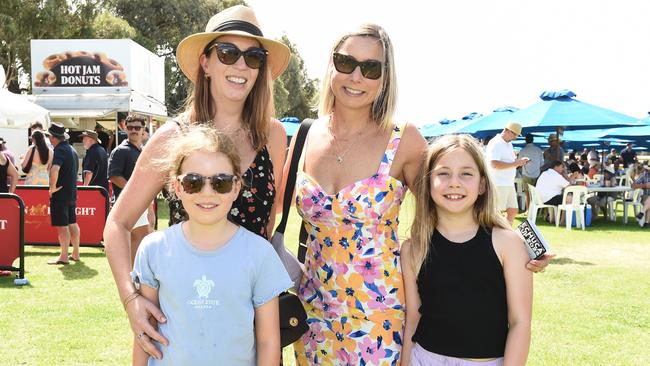 Eliza Pattinson, Anna Pattinson, Bianca Bortolin and Sophia Pettrigrove at Moama Bowling Club Echuca Cup. Picture: David Smith