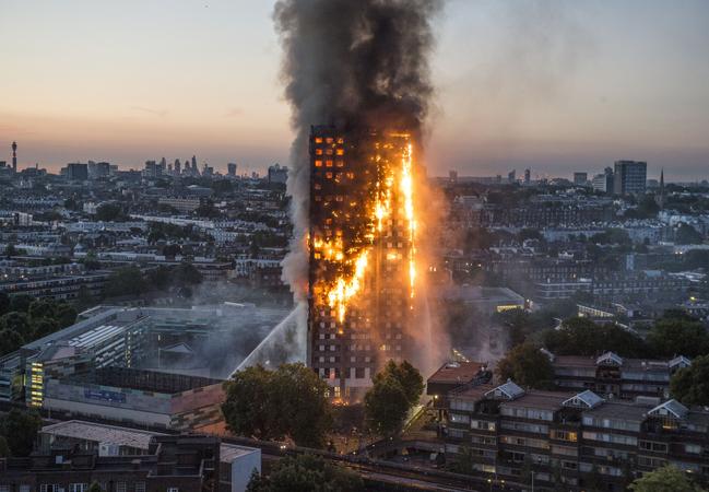 The Grenfell Tower inferno sparked widespread calls for a cladding fire safety audit. Picture: Jeremy Selwyn/Evening Standard