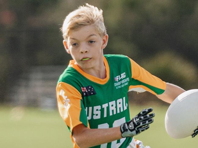 Flag football is shooting to ascendancy in Australian schools and overtaking prevalent Australian codes. Picture: Supplied/White Leaf Films