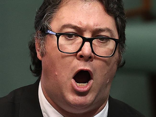 CANBERRA, AUSTRALIA NewsWire Photos AUGUST 10 2021:  Member for Dawson outspoken George Christensen ranted about anti COVID policies prior to Question Time in the House of Representatives at Parliament House in Canberra.Picture: NCA NewsWire / Gary Ramage