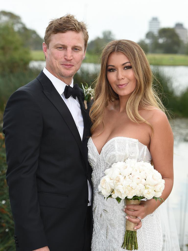 Brett Finch and Elli Johnston wedding in Melbourne. Picture: Josie Hayden