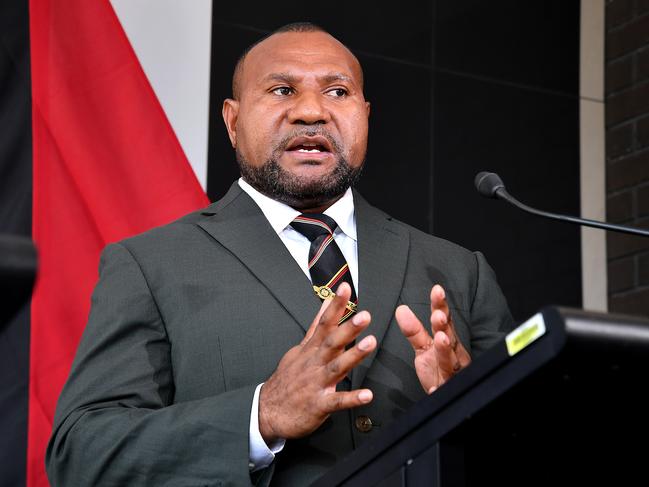Papua New Guinea Minister of Defence, Billy Joseph in Brisbane. Picture: NewsWire/John Gass