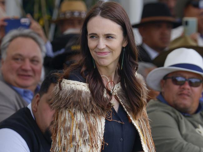 WHANGANUI, NEW ZEALAND - JANUARY 24: New Zealand Prime Minister Jacinda Ardern looks on during RÃÂtana Celebrations on January 24, 2023 in Whanganui, New Zealand. The 2023 RÃÂtana Celebrations mark the last day as Prime Minister for Jacinda Ardern following her resignation on January 19. Labour MP Chris Hipkins became the sole nominee for her replacement and will be sworn in as the new Prime Minister at a ceremony on January 25.  (Photo by Hagen Hopkins/Getty Images)