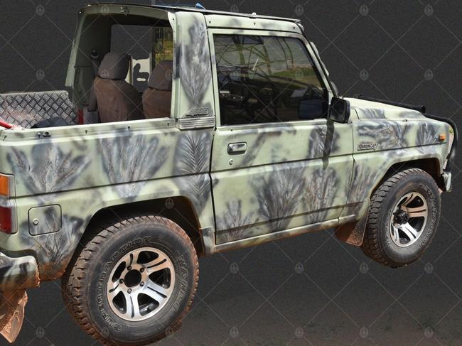 A 1986 camouflaged Daihatsu Rocky police believe may be connected to the disappearance of Angie Fuller. Picture: NTPFES