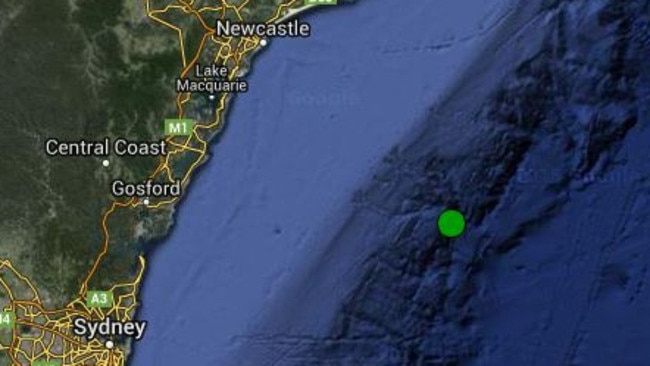 A magnitude 4.1 earthquake hit 100km off Terrigal.