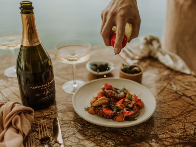 Mediterranean inspired restaurant Maria at Hobart's Brooke Street Pier is transporting guests to Mykonos on New Year’s Eve. Picture: Fiona Vail Photography