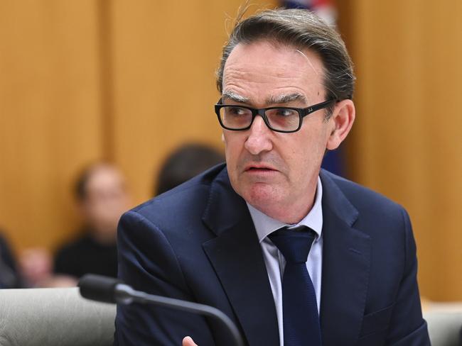 CANBERRA, AUSTRALIA, NewsWire Photos. FEBRUARY 14, 2024: Secretary to the Treasury, Dr Steven Kennedy appears at the Economics Senate Estimates at Parliament House in Canberra. Picture: NCA NewsWire / Martin Ollman