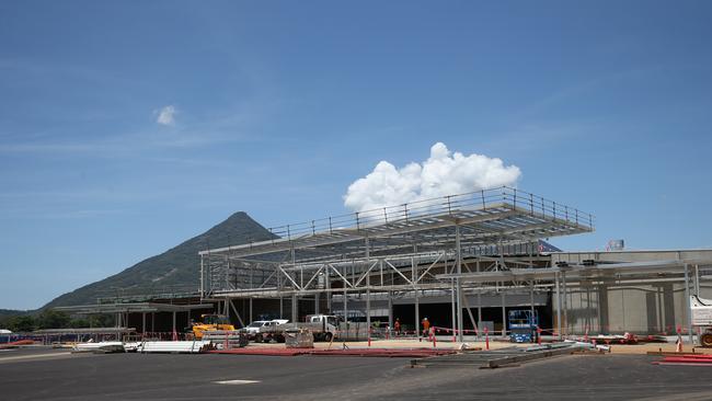 The construction of the $20m shopping centre is under way on Bruce Highway and Draper Road at Gordonvale. Picture: Brendan Radke