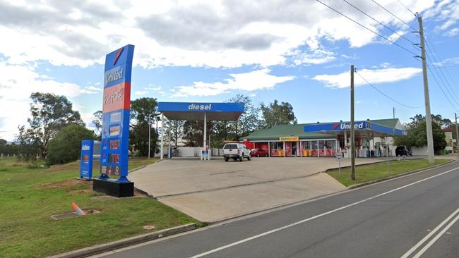 The United Service Station in Wilberforce where Mouman Baradaaji was involved in a vicious attack on employee Chiraneevi Vaddepalli. Picture: Google