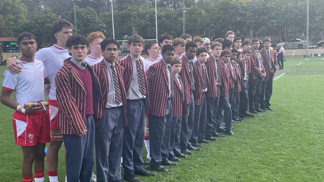 IGS players line-up on multicultural day at BBC.