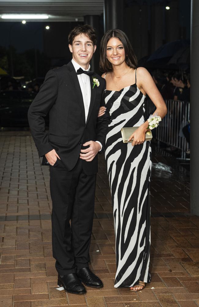 Cormac Murphy and partner Bridie Gurner at Toowoomba Grammar School formal at Rumours International, Wednesday, November 13, 2024. Picture: Kevin Farmer