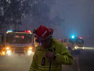 Queensland Fire and Emergency Services capture scenes from the Pechey bushfire.