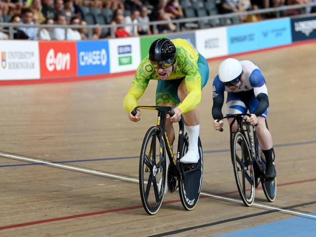 Matthew Glaetzer had originally won bronze in the sprint but it was later stripped from him. Picture: Justin Setterfield/Getty Images