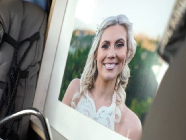 Ben said Leah was “riddled with cancer” on their wedding day. Picture: Nine