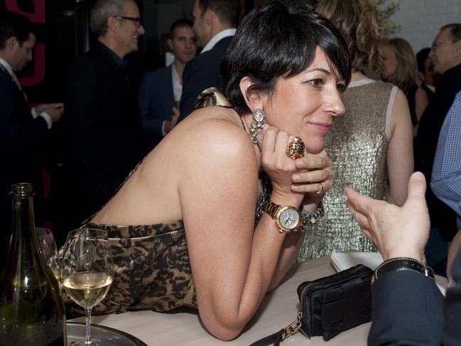 Ghislaine Maxwell living it up in previous years.