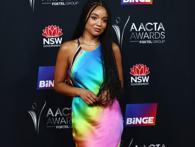 Aisha Dee at the AACTAs. Picture: Matrix