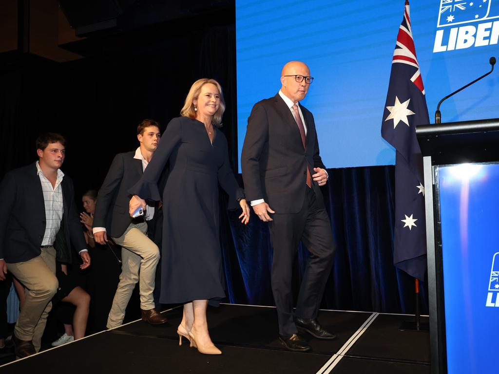 Peter Dutton’s concession speech. Picture: Adam Head / NewsWire