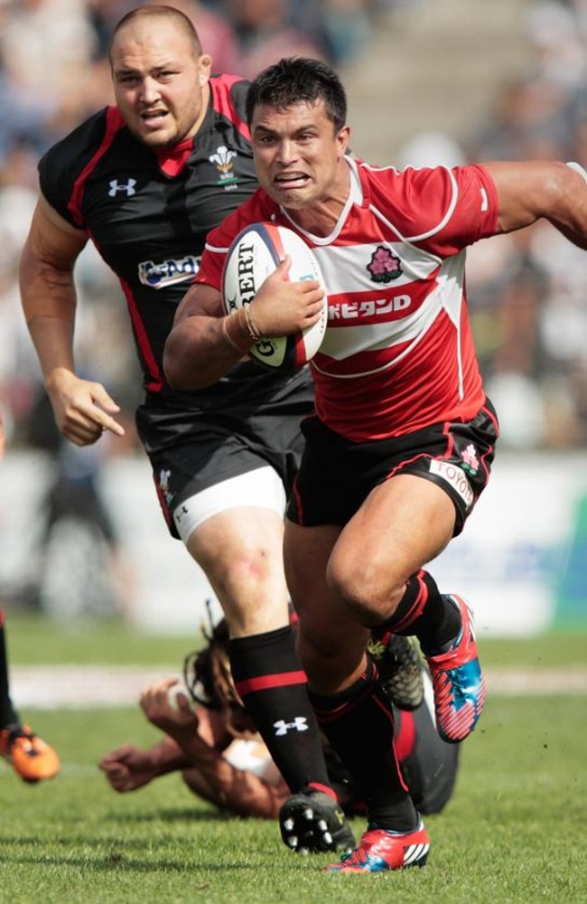 Craig Wing in action for Japan.