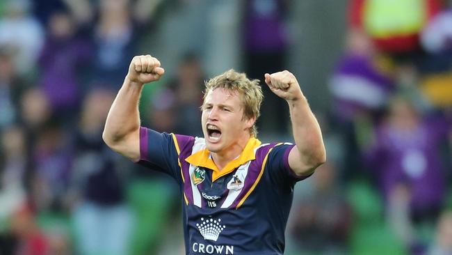 Brett Finch was a member of Melbourne’s grand final winning side during his playing career. Picture: Scott Barbour/Getty Images