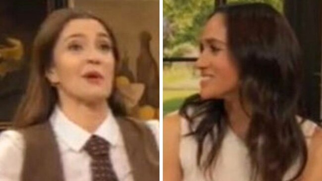 Meghan popped up on the Drew Barrymore Show on Thursday to promote her new series. Picture: Supplied