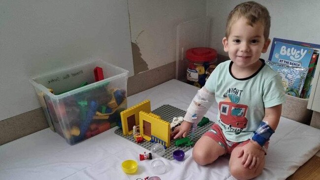 PJ has been diagnosed with acute lymphoblastic leukaemia. Picture: GoFundMe