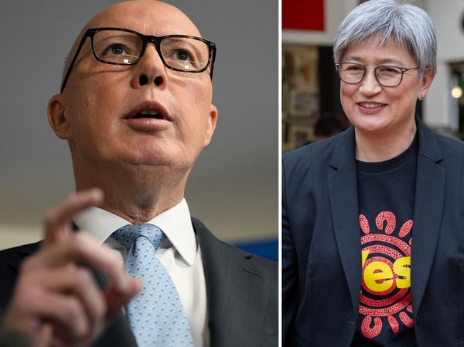 Peter Dutton and Penny Wong