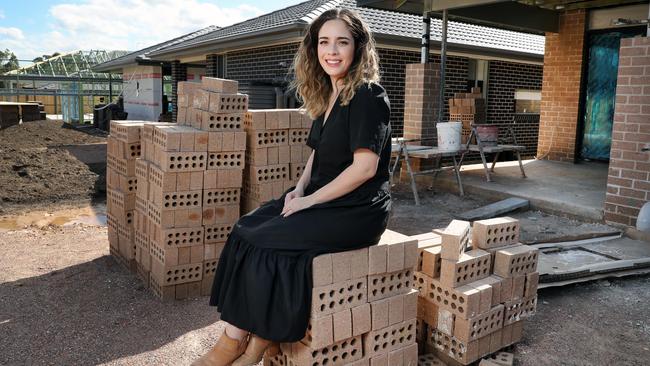 Tania Ruiz at her Box Hill home. She used the online planning portal for building approvals. Picture: Richard Dobson.