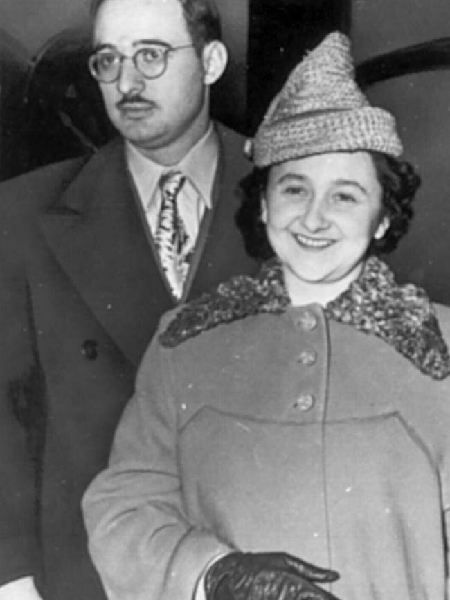 Russian spies Julius and Ethel Rosenberg.