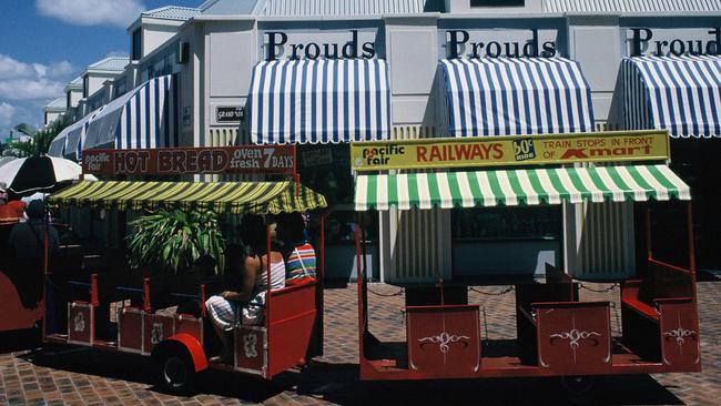 The Pacific Fair train in the 1980s.