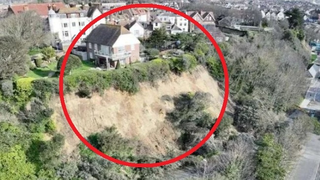 Woman refuses to leave house that’s falling off a cliff