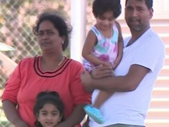 The family are in a detention facility on Christmas Island. Picture: Ten News