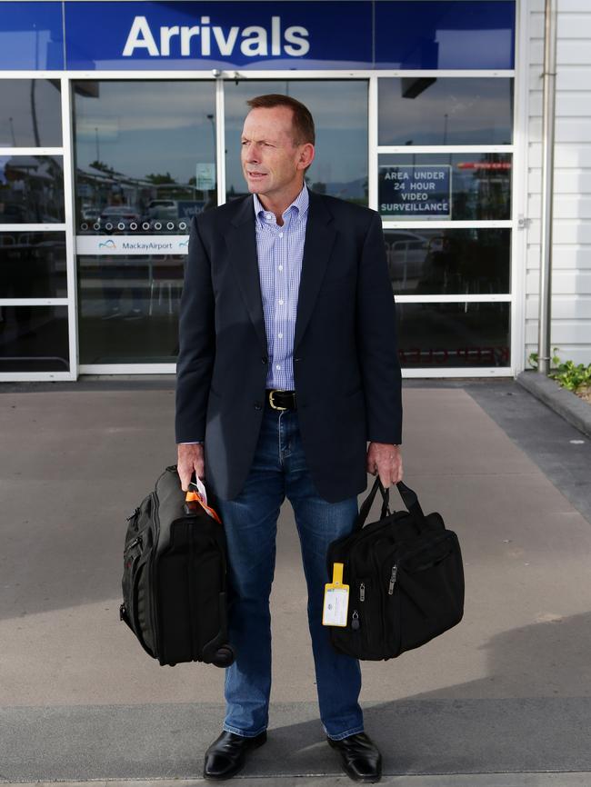 Tony Abbott racked up a travel bill which cost taxpayers more than $120,000 last year. Picture: Mark Calleja