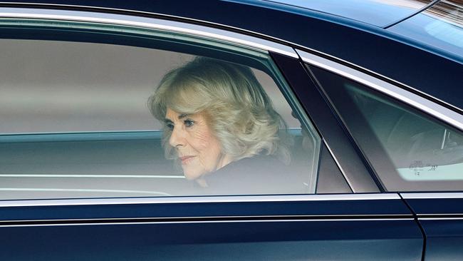 Queen Camilla arrived at Buckingham Palace separately. Picture: Benjamin Cremel/AFP